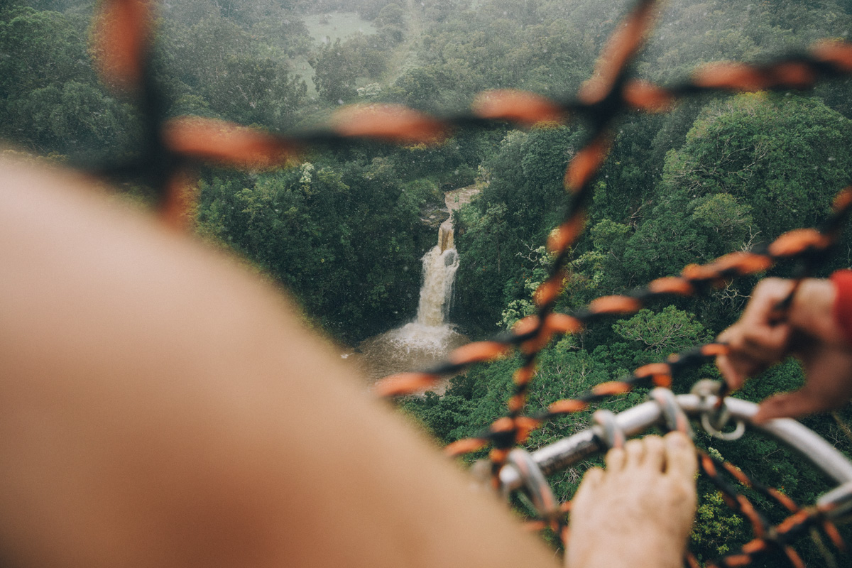 From the basket Jason captured this shot of a lower waterfall on the same river.