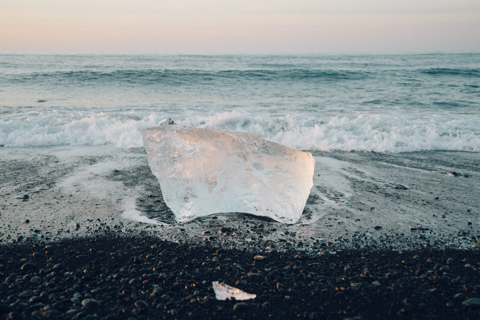Beached ice.