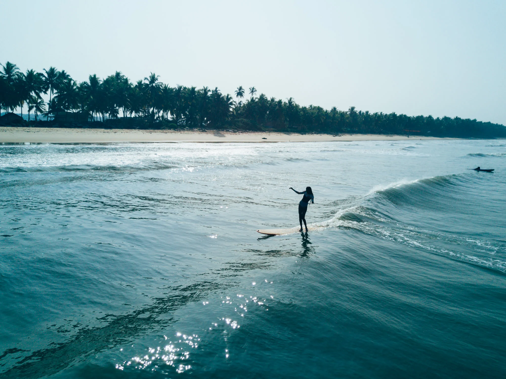 Ishita surfing