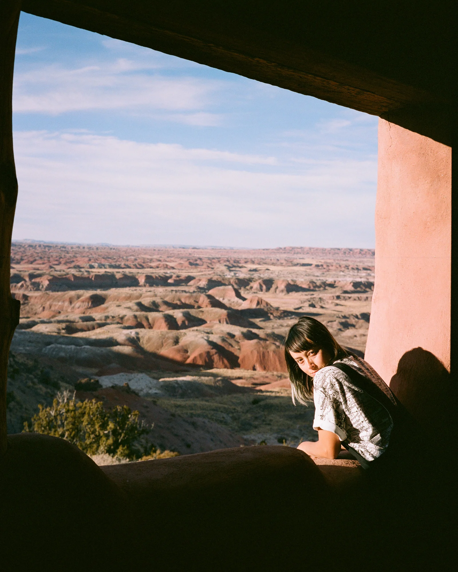 Overlooking the Painted Desert from the historic Painted Desert Inn.