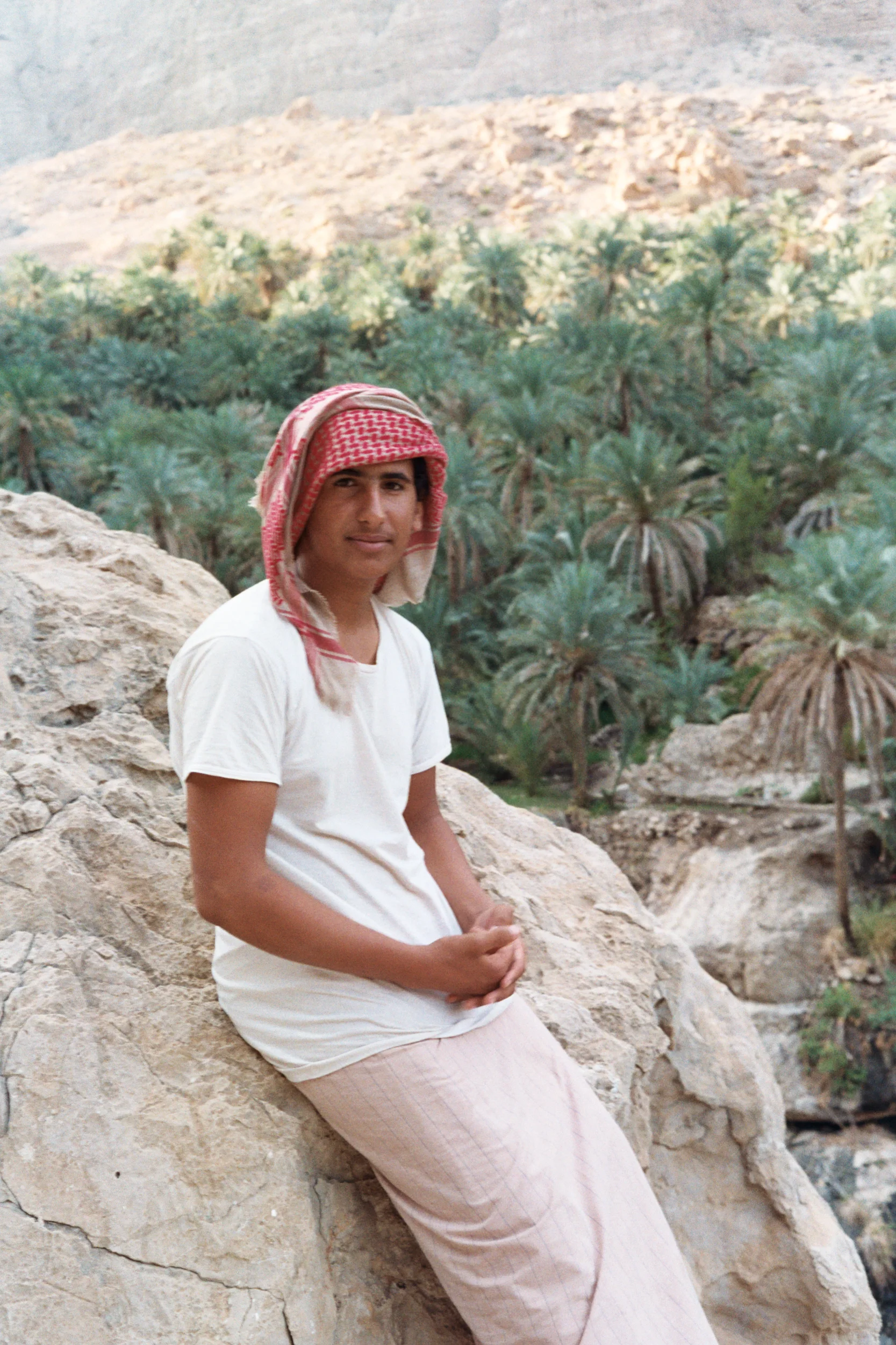 Rashid, who caught a ride with us, and then showed us to this wadi.