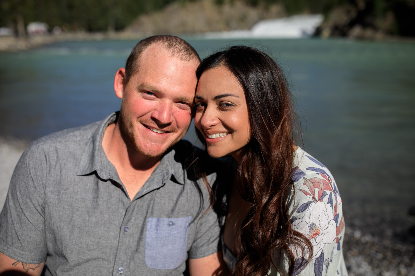 Engagement Photos Bow Falls Banff
