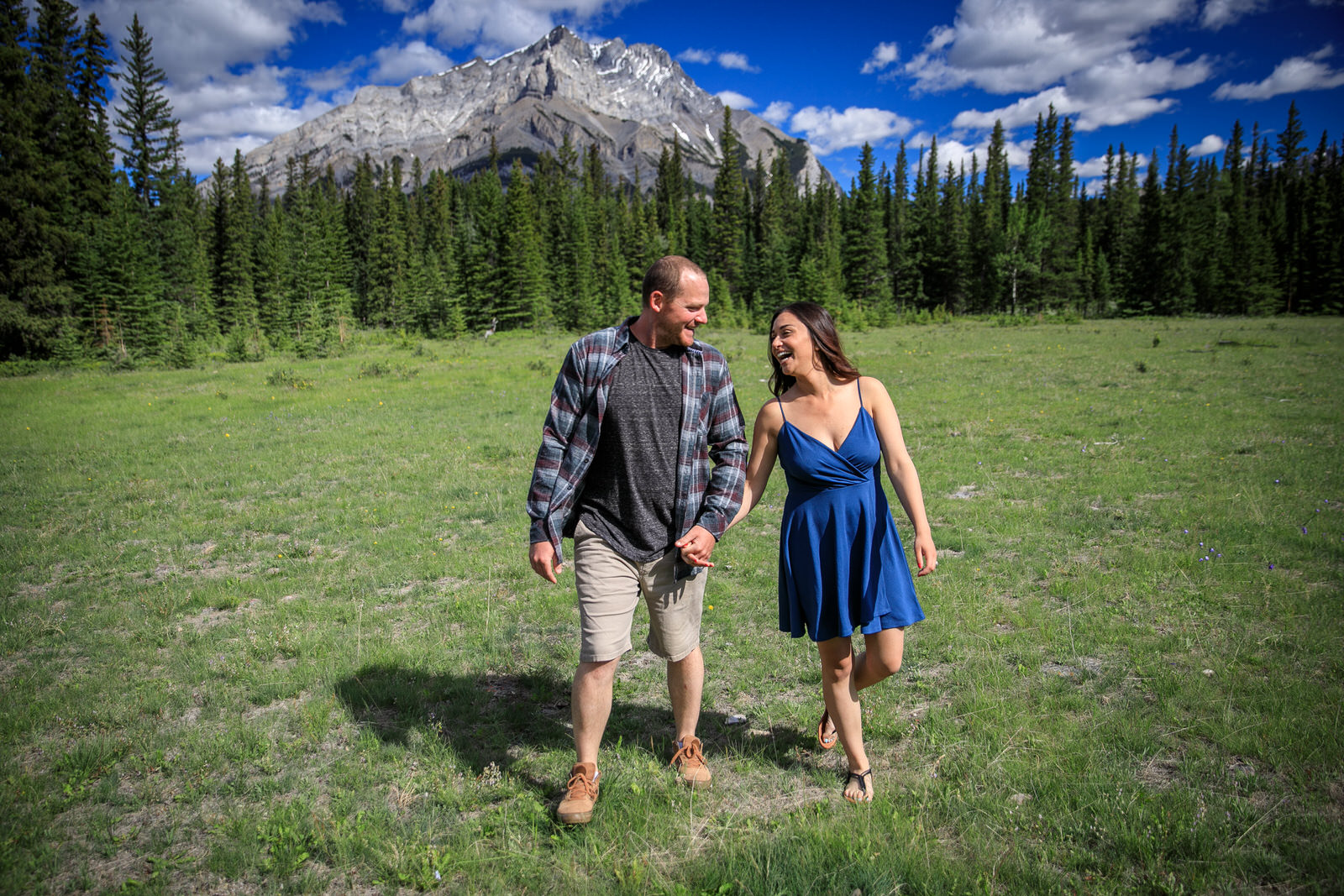 Engagement Photos Fairmont Golf Course Banff