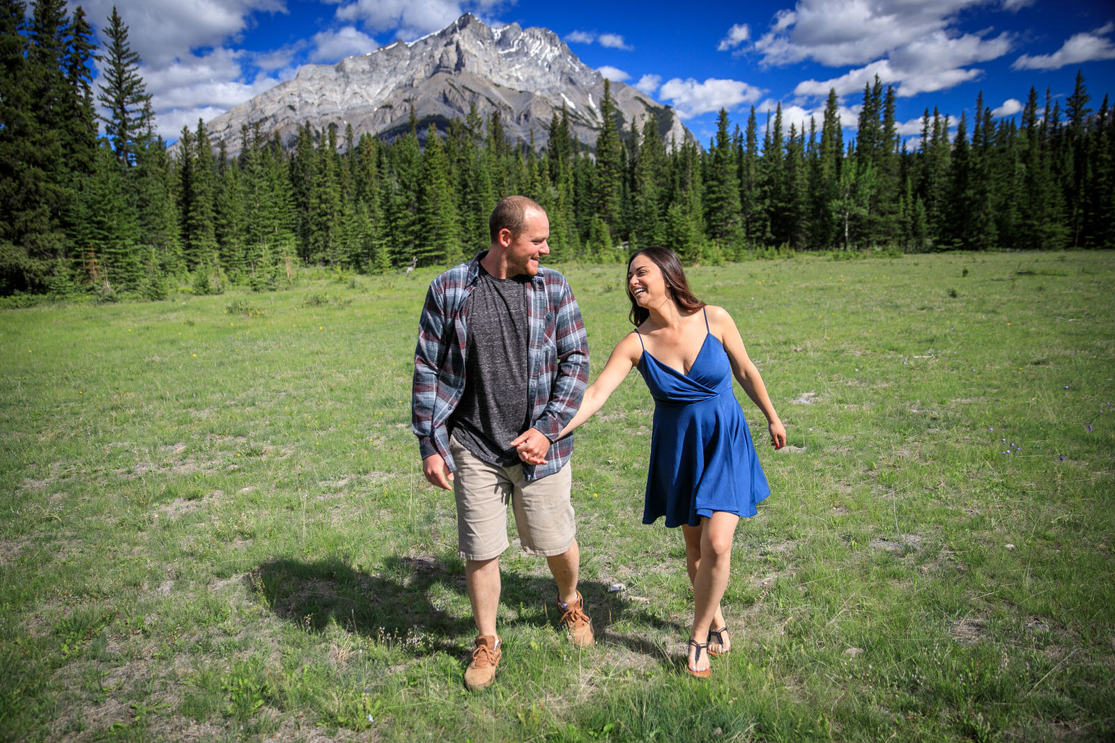 Engagement Photos Fairmont Golf Course Banff