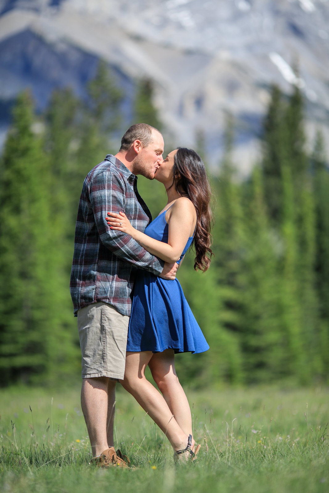 Engagement Photos Fairmont Golf Course Banff