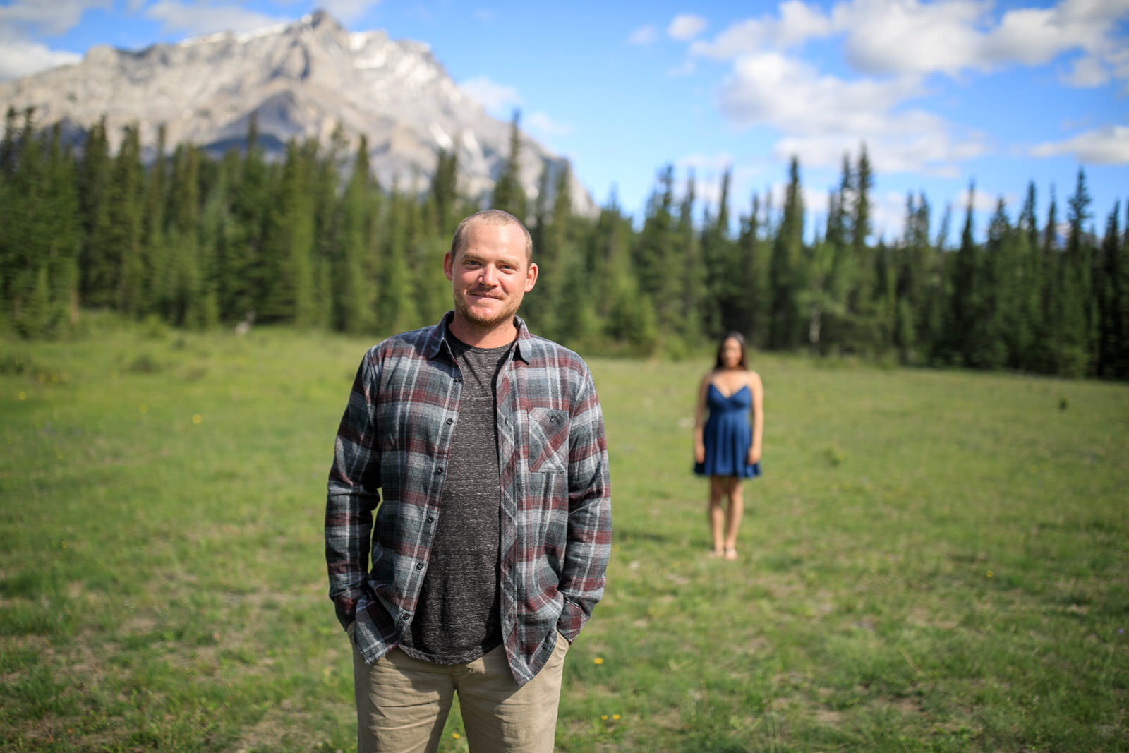 Engagement Photos Fairmont Golf Course Banff
