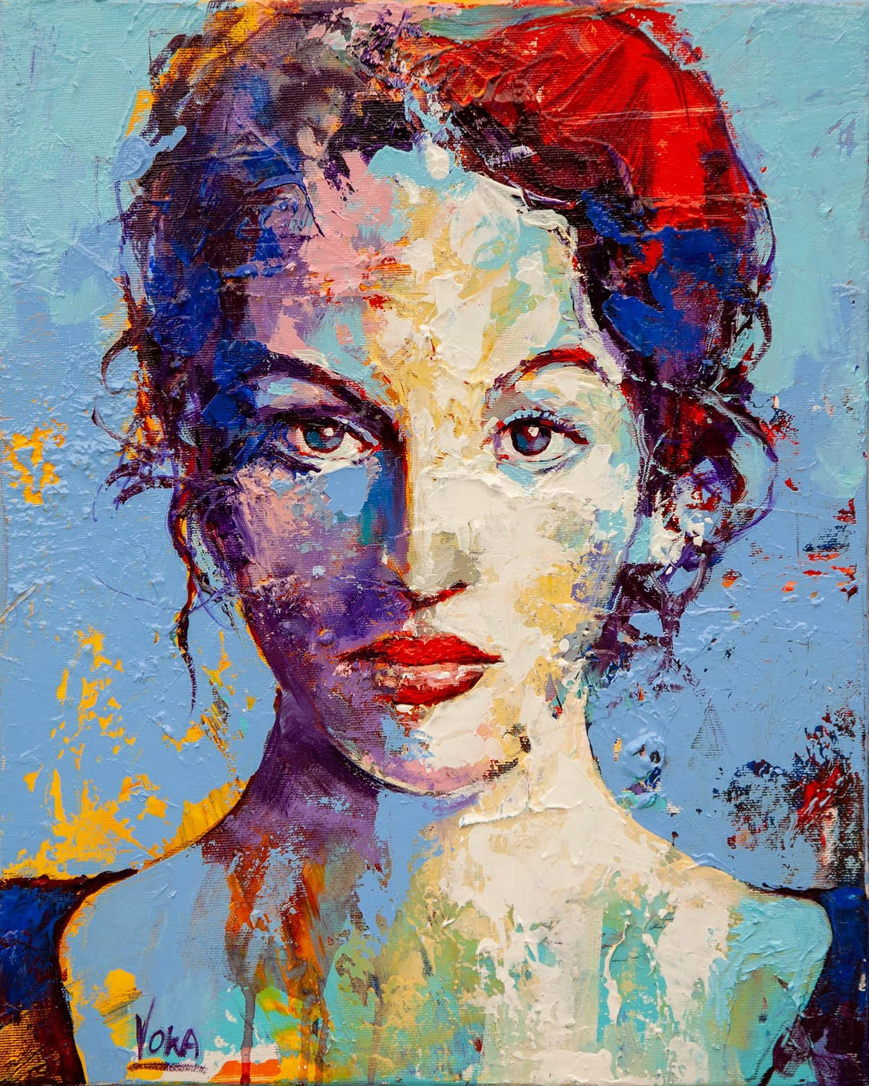 LAURA, 50x40 cm / 19,7x15,8 inch, Acrylic on Canvas