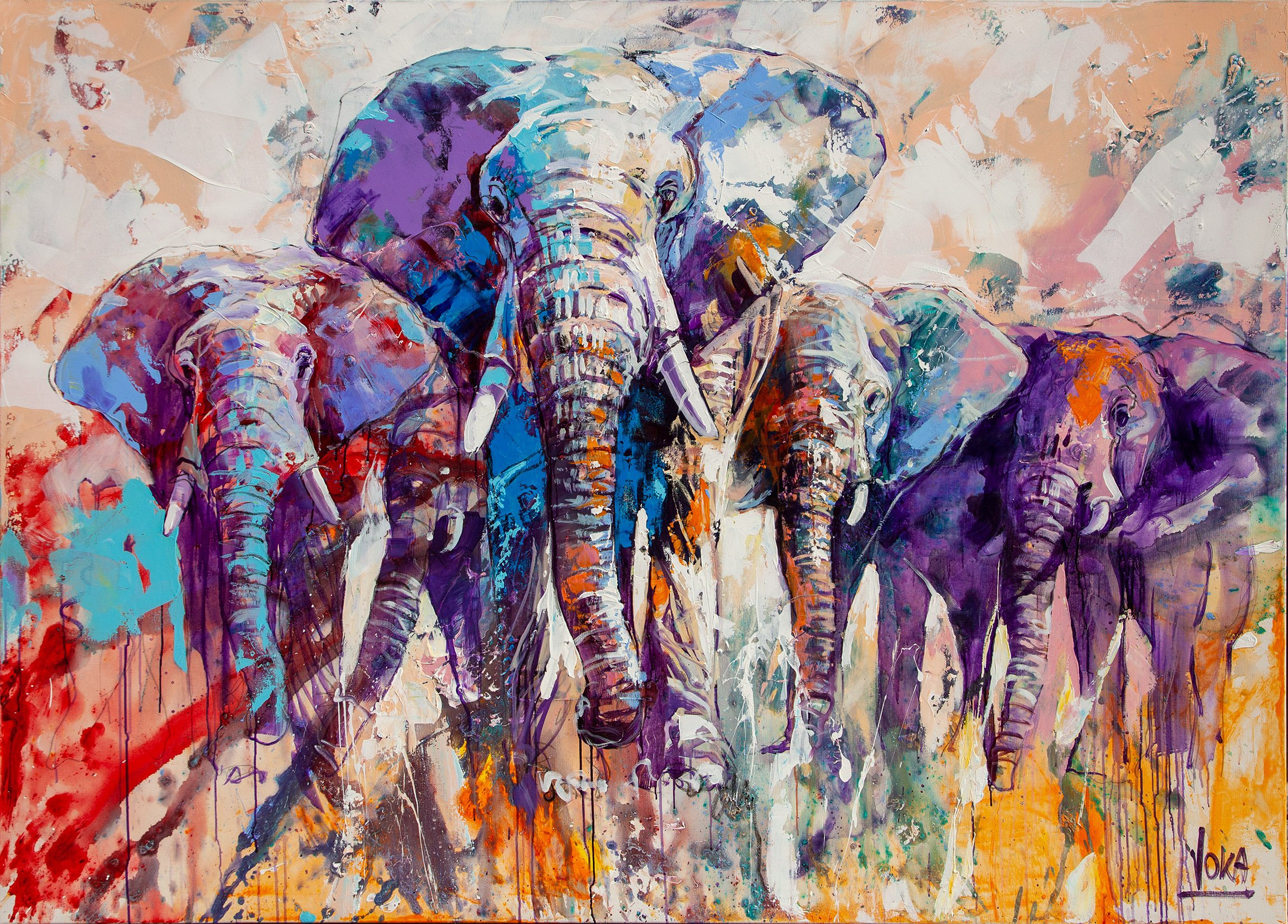 025 08 Gentle Giants, 150x210cm, Acrylic on Canvas k.jpg
