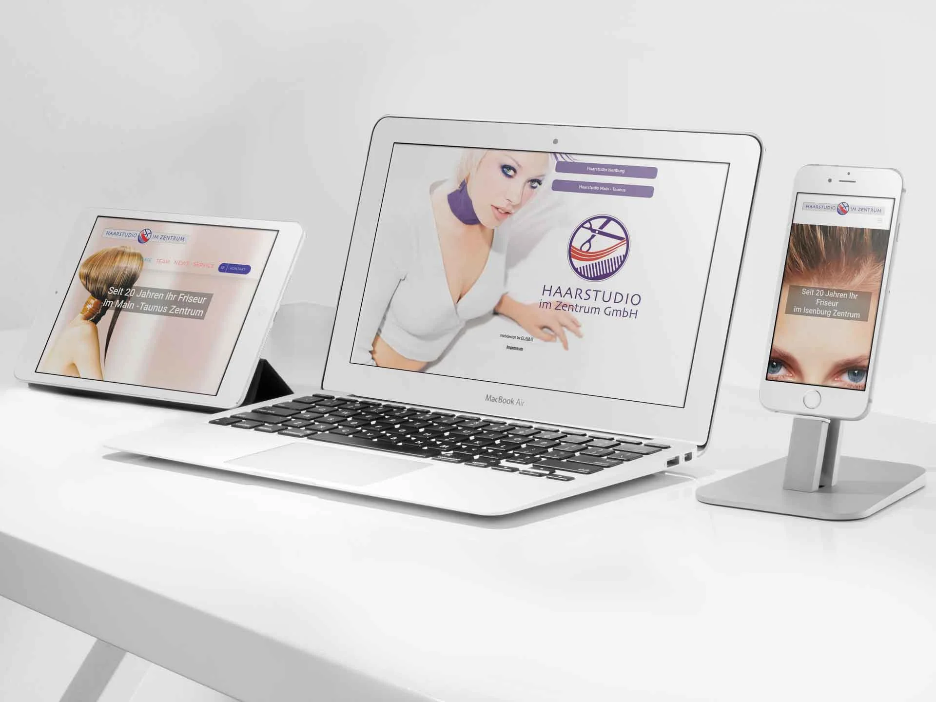 Relaunch Webseite Haarstudio im Zentrum