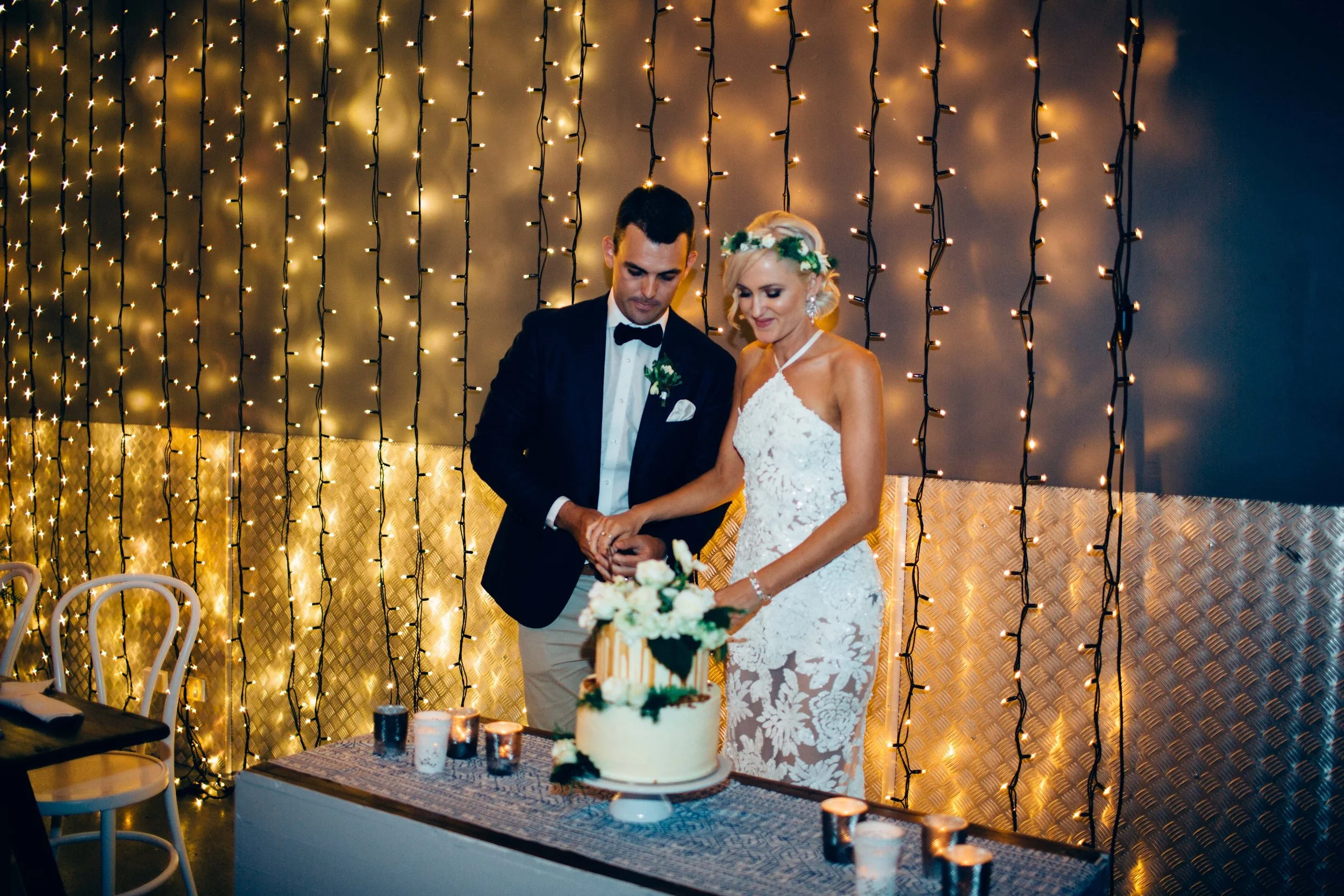 Fairy Light Backdrop - 3m drop - Unlimited length - black or white cable - warm white