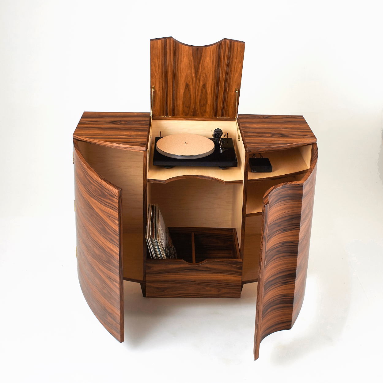Rosewood Record Player Cabinet - Tricia Harris - 2.jpg