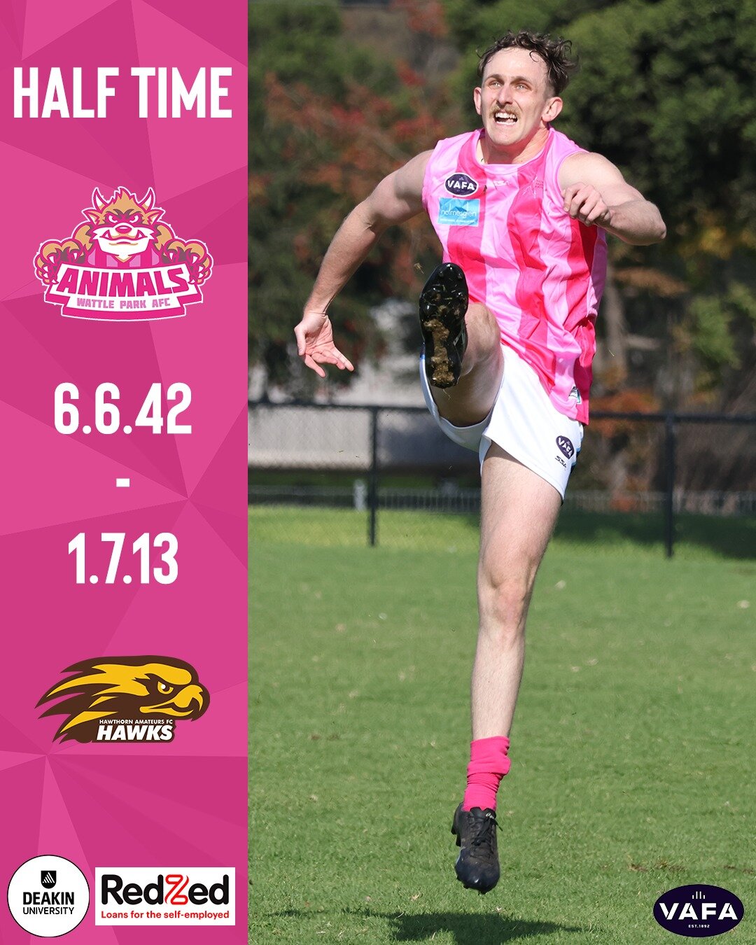RESERVES

A solid lead at the break for the Twos

#WPvHAW #AnimalsFooty
