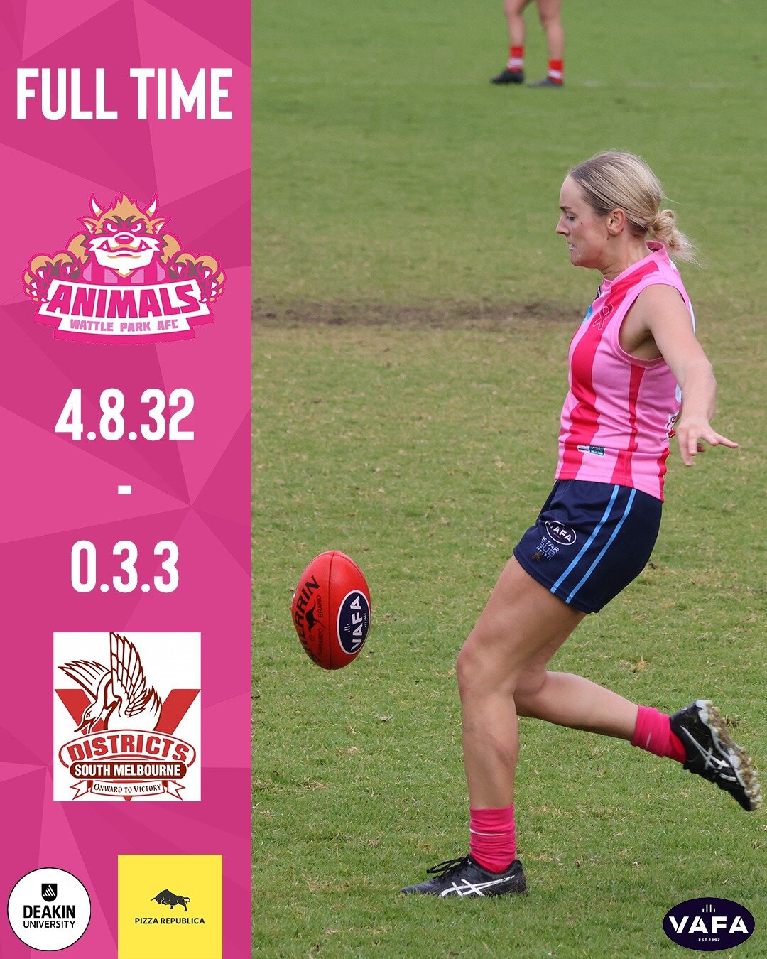 WOMEN

Two in a row, and the first ever win in pink for the Women

#WPvSMD #AnimalsFooty