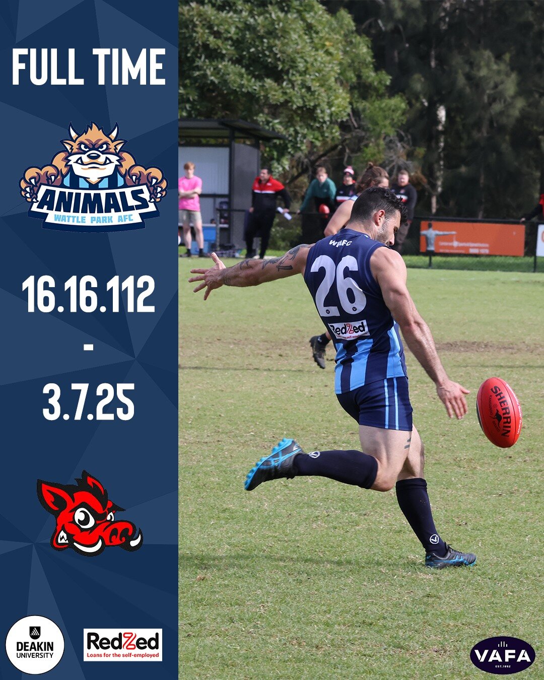 RESERVES

A solid perfomance keeps the Twos top of the table

#WPvSWI #AnimalsFooty