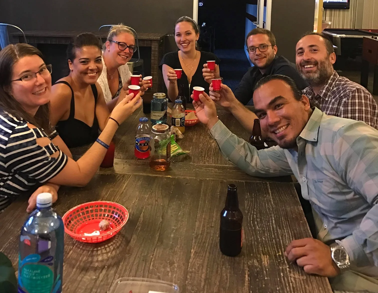 Look at these awesome people that let me crash their drinking party in the dining room at my hostel! They were so kind and had amazing stories to share about their month and a half long road trip.