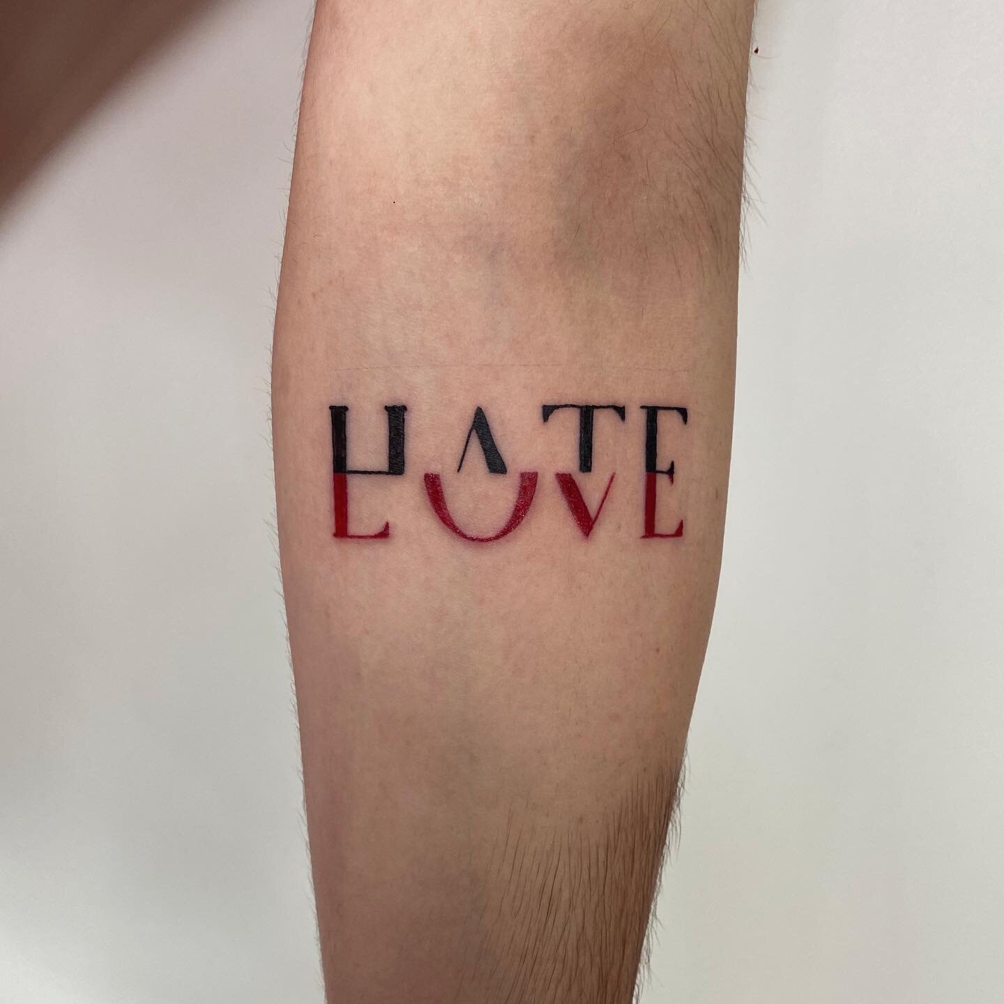 Dm for bookings and enquiries thanks 

@_crownofthorns 
#lovehate #love #hate #lovehatetattoo #red #tattoo #tattoos #chester #chestertattoo #chestertattoostudio #chesteruniversity #funtatroo #lovelife