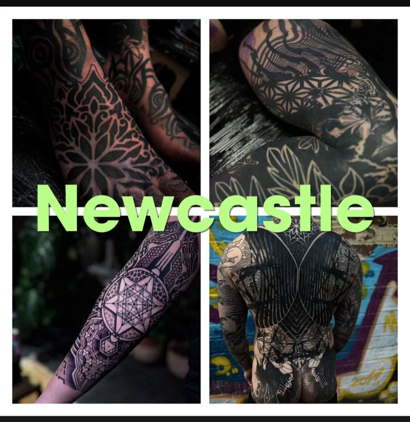 @dotworkboss will be guesting in Newcastle @blindtigertattoo in Feb shoot him a message for bookings