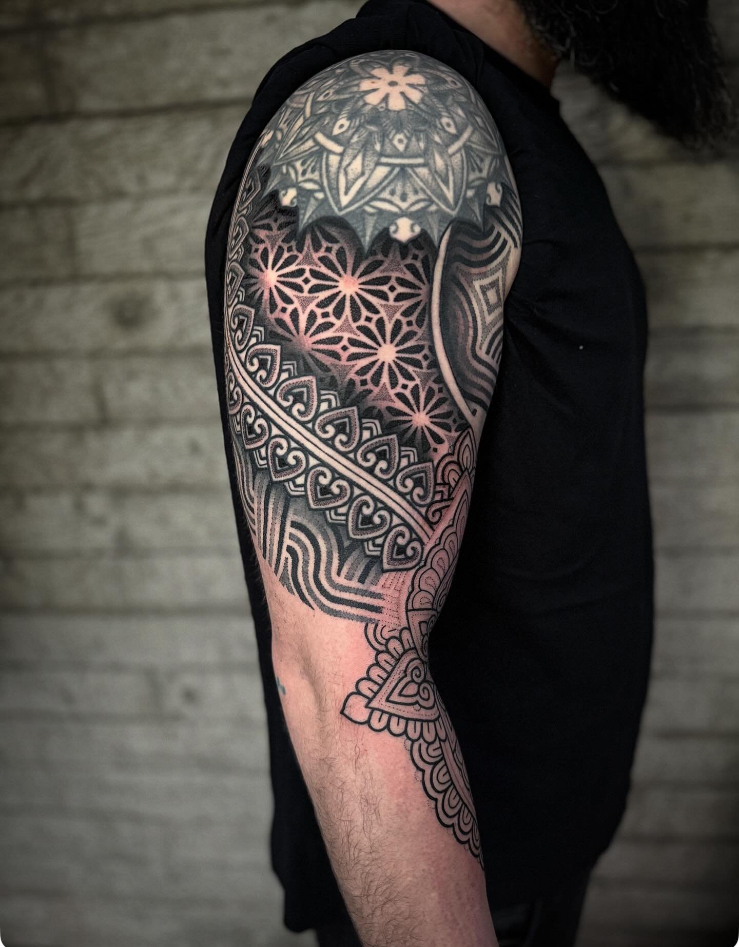 Pattern work by @dotworkboss