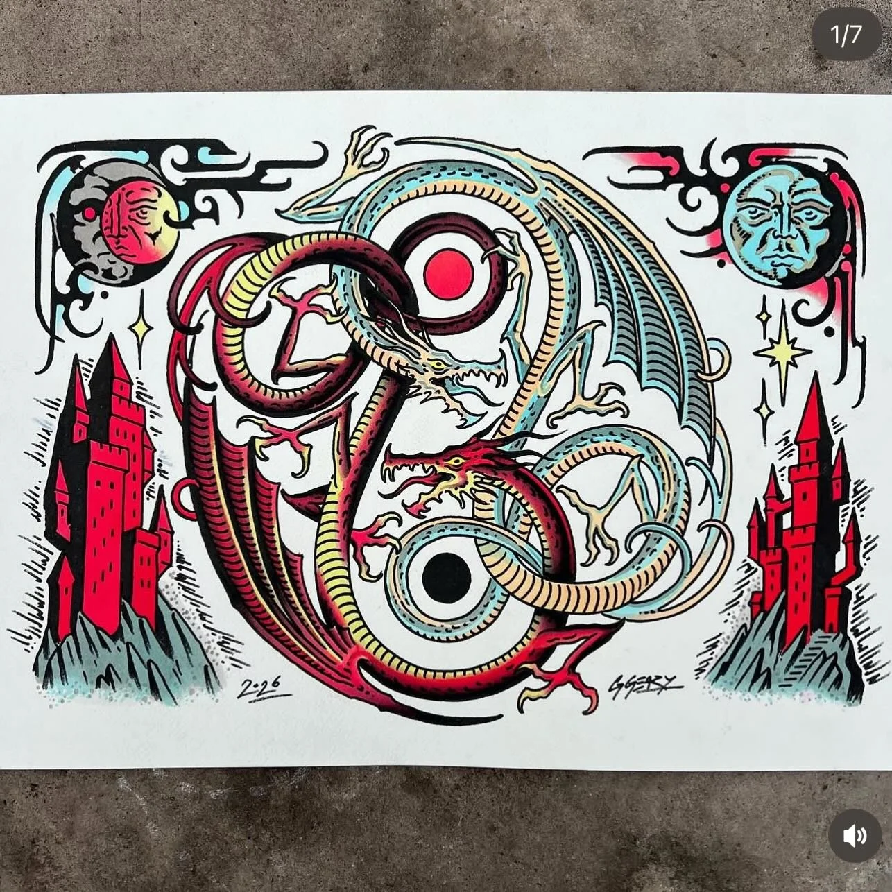 @george_geary banging out loads of new paintings and designs lately be sure to check them out