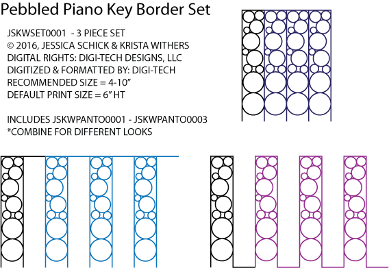 Pebbled Piano Keyboard