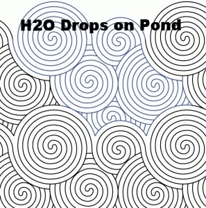 H2O Drops on Pond