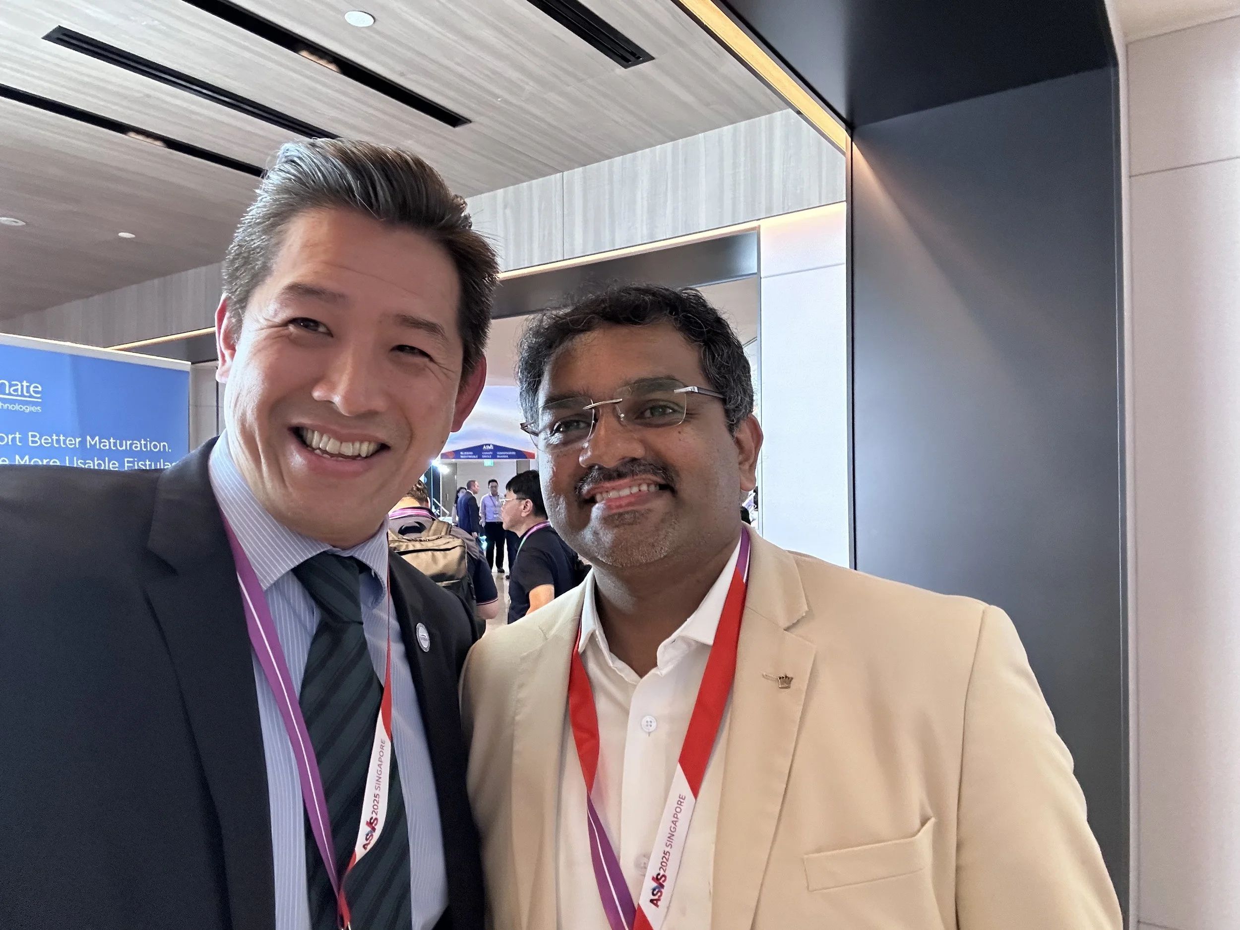 With a colleague from Kerala, India at ASVS 2025