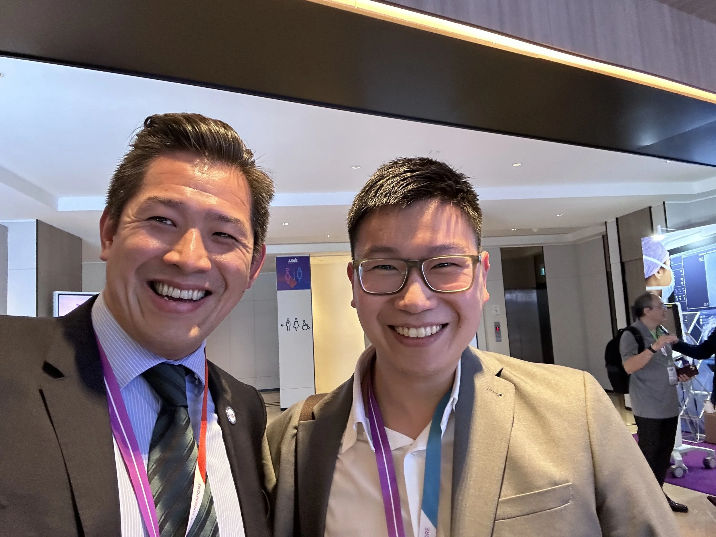 With a colleague from Australia at ASVS 2025
