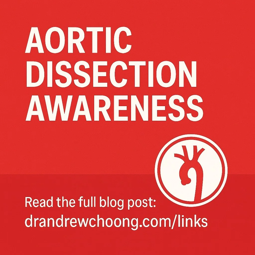 🚨 Aortic Dissection Awareness 🚨

Aortic dissection is a life-threatening emergency that often mimics heart attack, stroke, or abdominal pain.

Early CT scanning and urgent treatment save lives.

I&rsquo;ve written a new blog post with the full talk