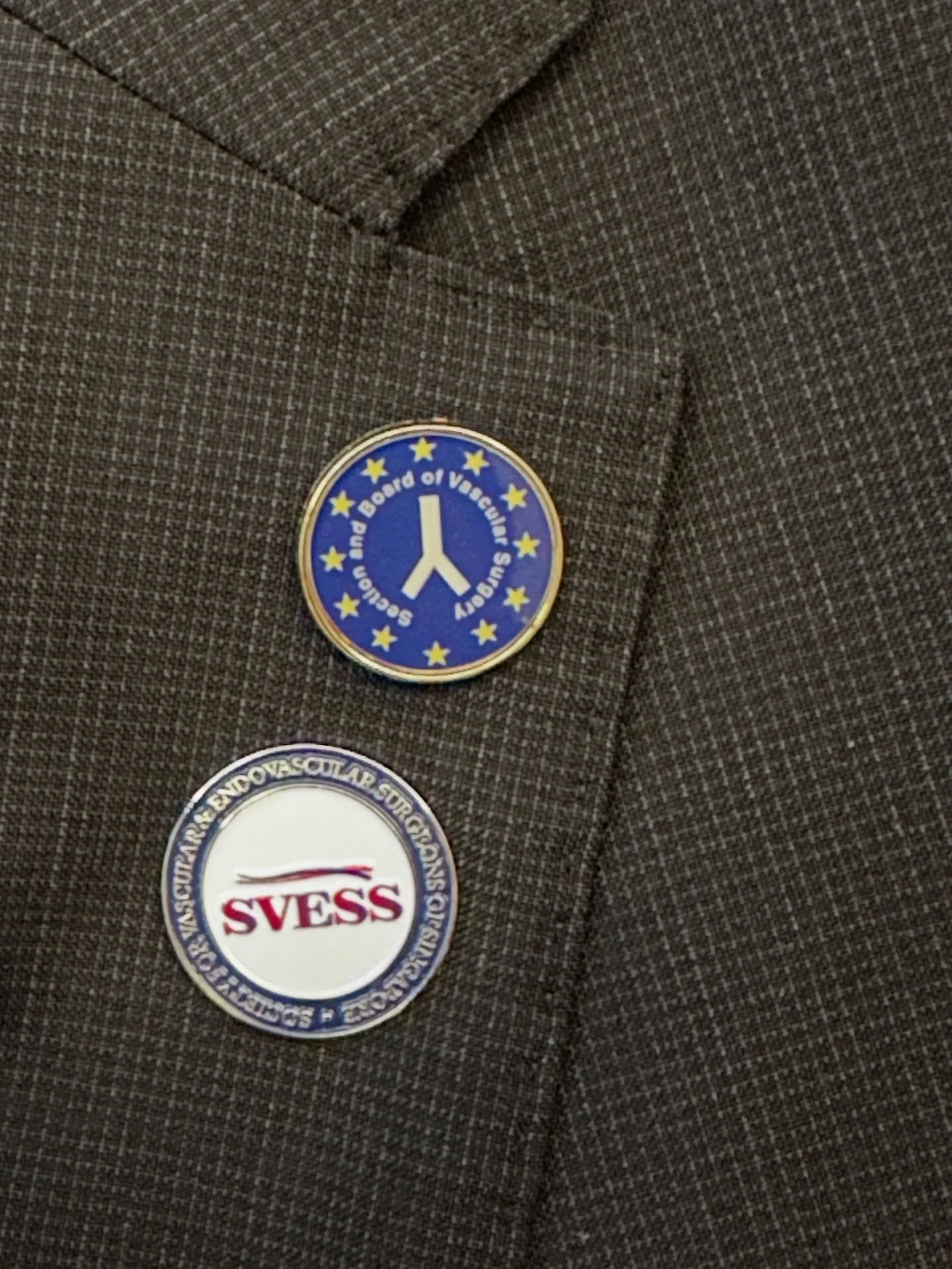 🌏 East meets West 🤝🌍

Wearing the pins of the Society for Vascular &amp; Endovascular Surgeons of Singapore (SVESS) @svessg and the European Board of Vascular Surgery (EBVS) together today.

They&rsquo;re more than symbols &ndash; they stand for g