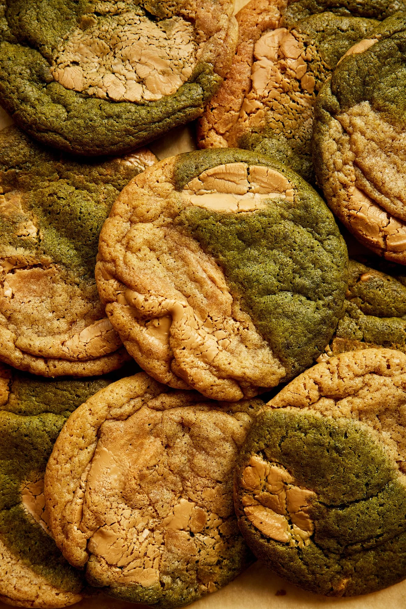 Matcha Marble Cookies