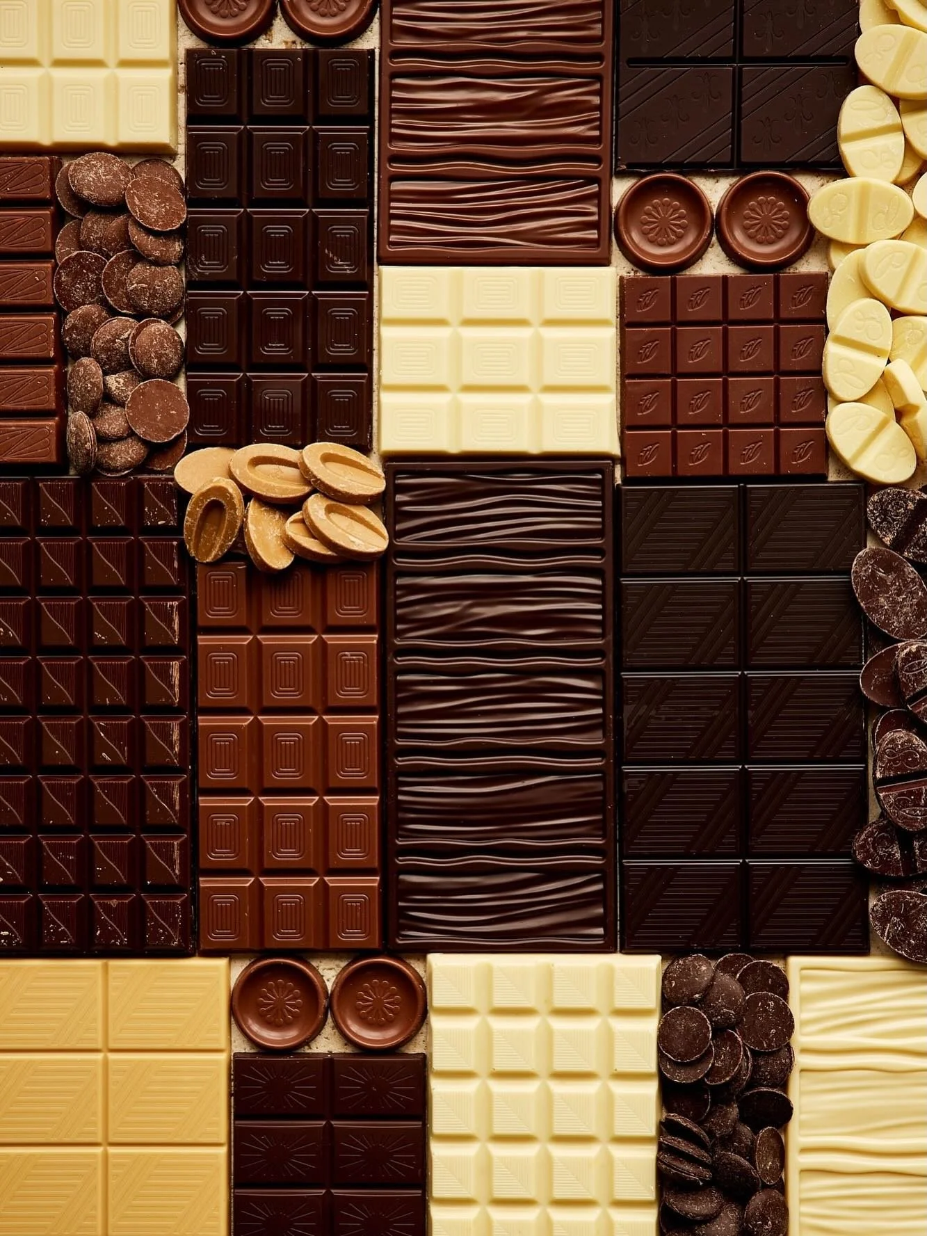 Glossy, brittle, bloomed and bubbly - chocolate textures, outtakes and incidentals from @theboywhobakes glorious book &lsquo;Chocolate Baking&rsquo; - out now, and a must own.

I knew that obsessively categorising all the patterns/ formats of all the