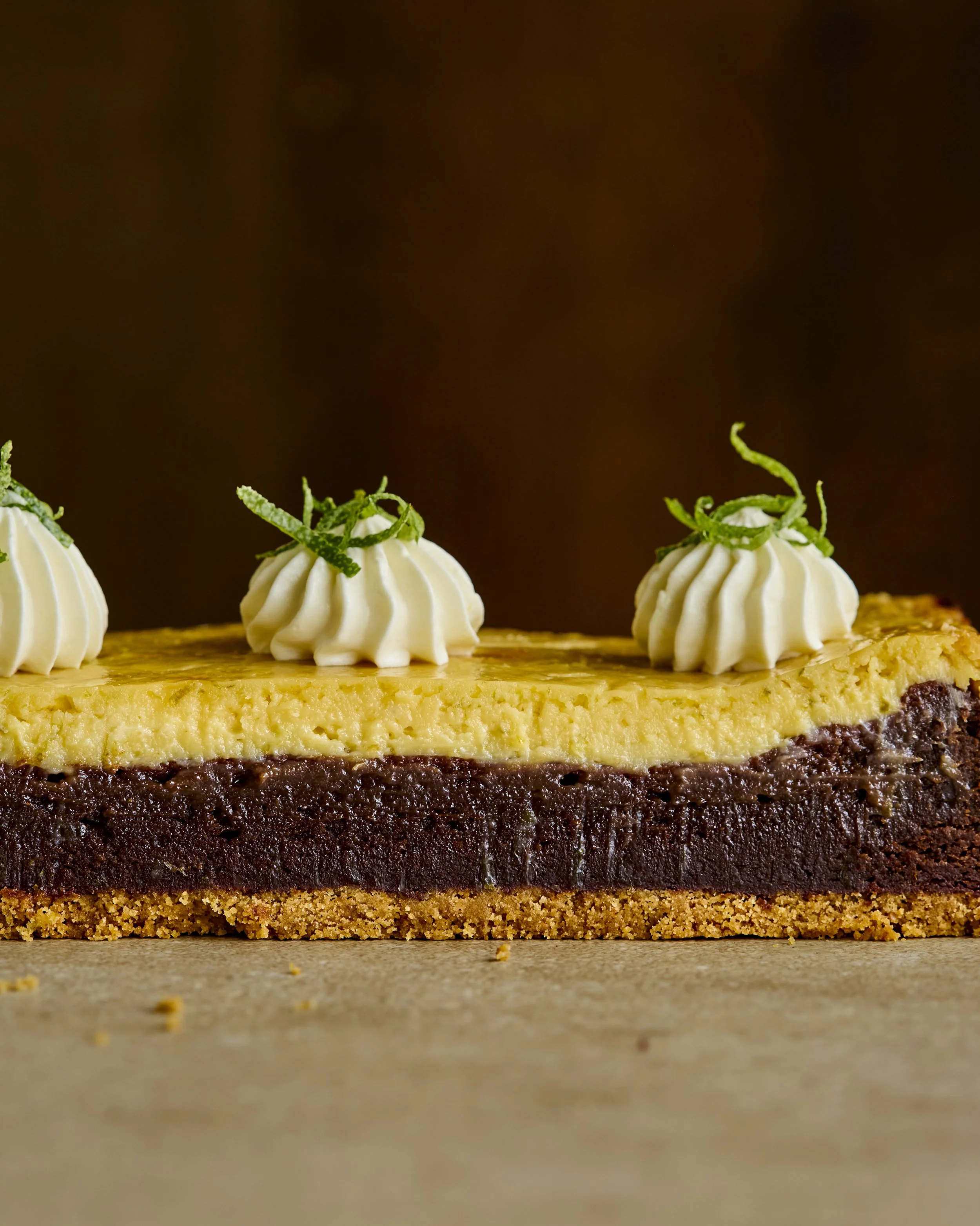 Key Lime Pie Brownie