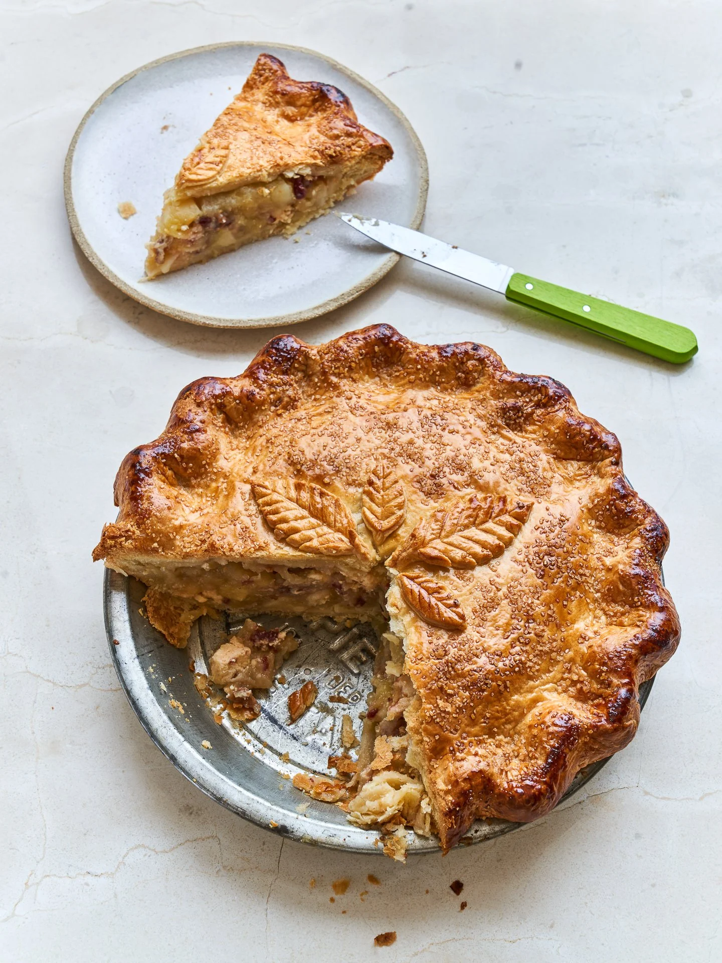 Apple and Wensleydale Pie