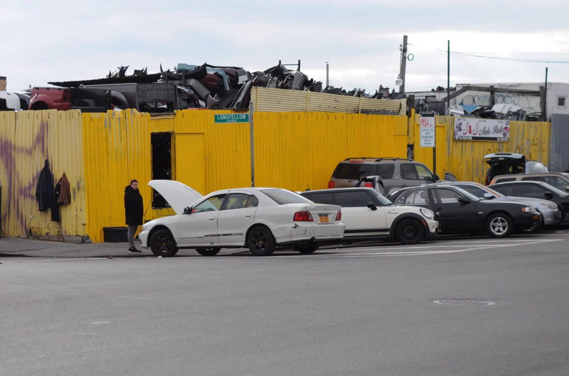 An auto-wrecking business in Hunts Point.