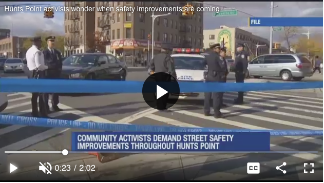 HUNTS POINT - Hunts Point residents took to the streets Thursday in hopes of making them safer.
