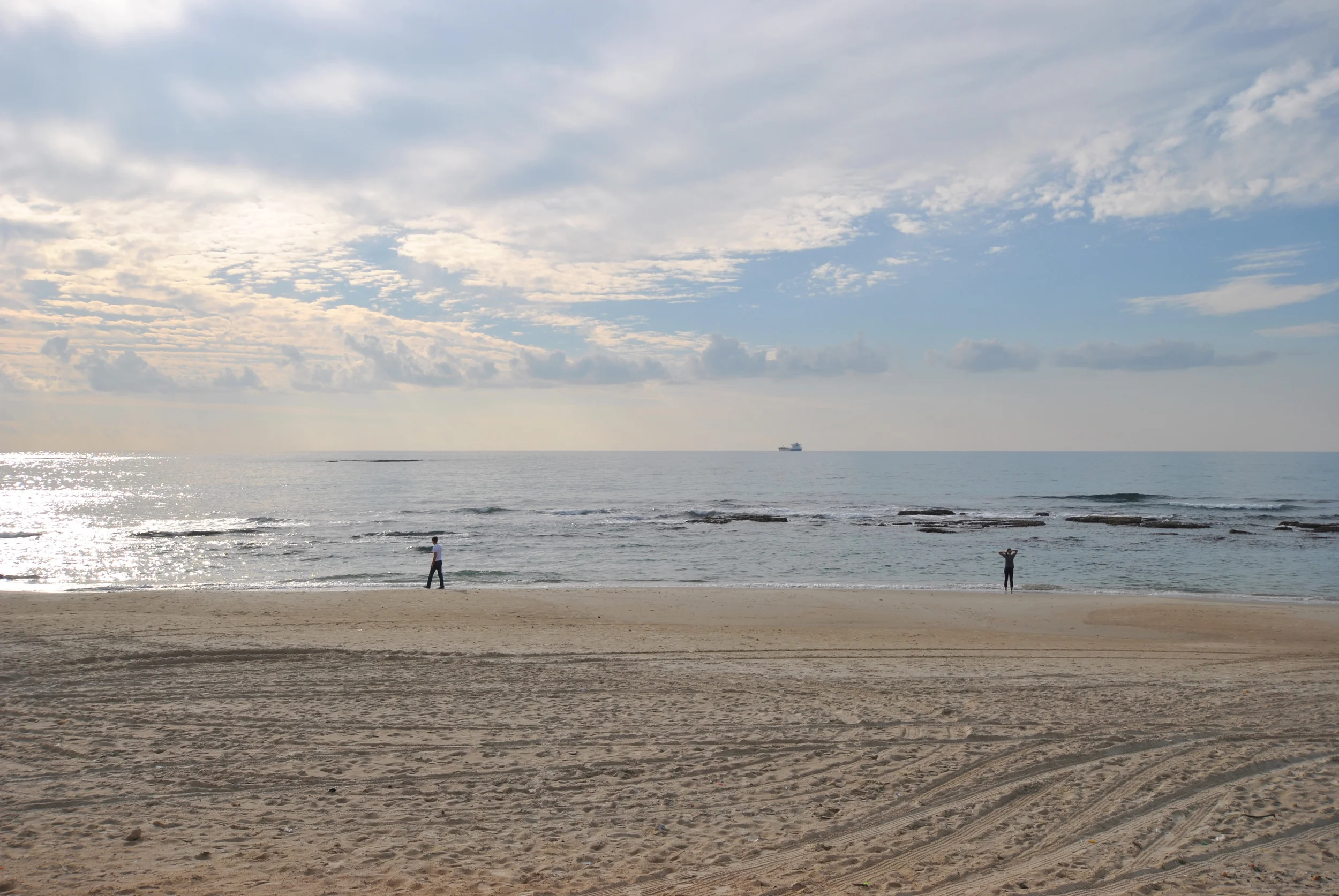 View of the Mediterranean Sea from Tel Aviv, Israel's Largest City