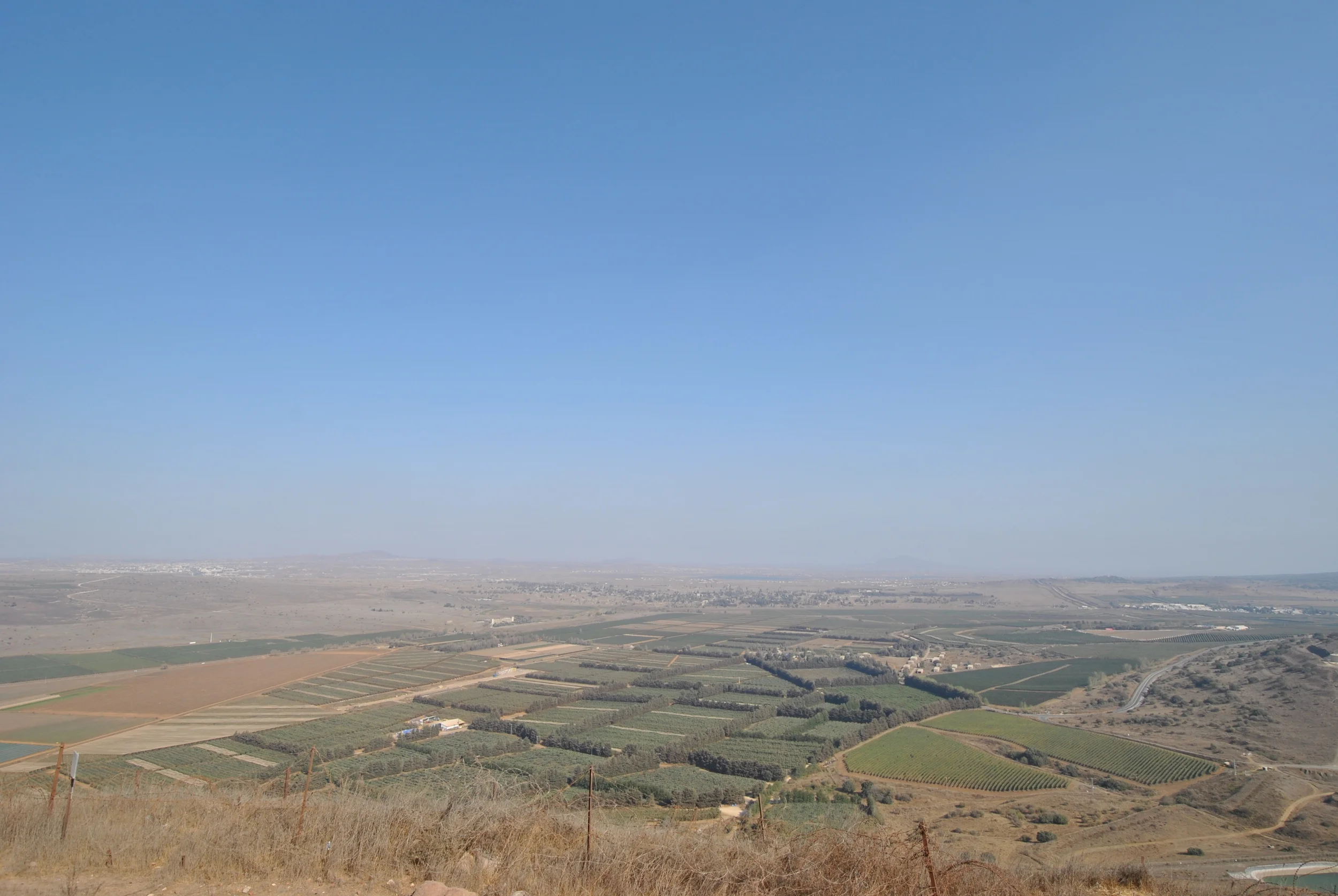 Looking into Syria from Mt. Bental (Northern Israel)