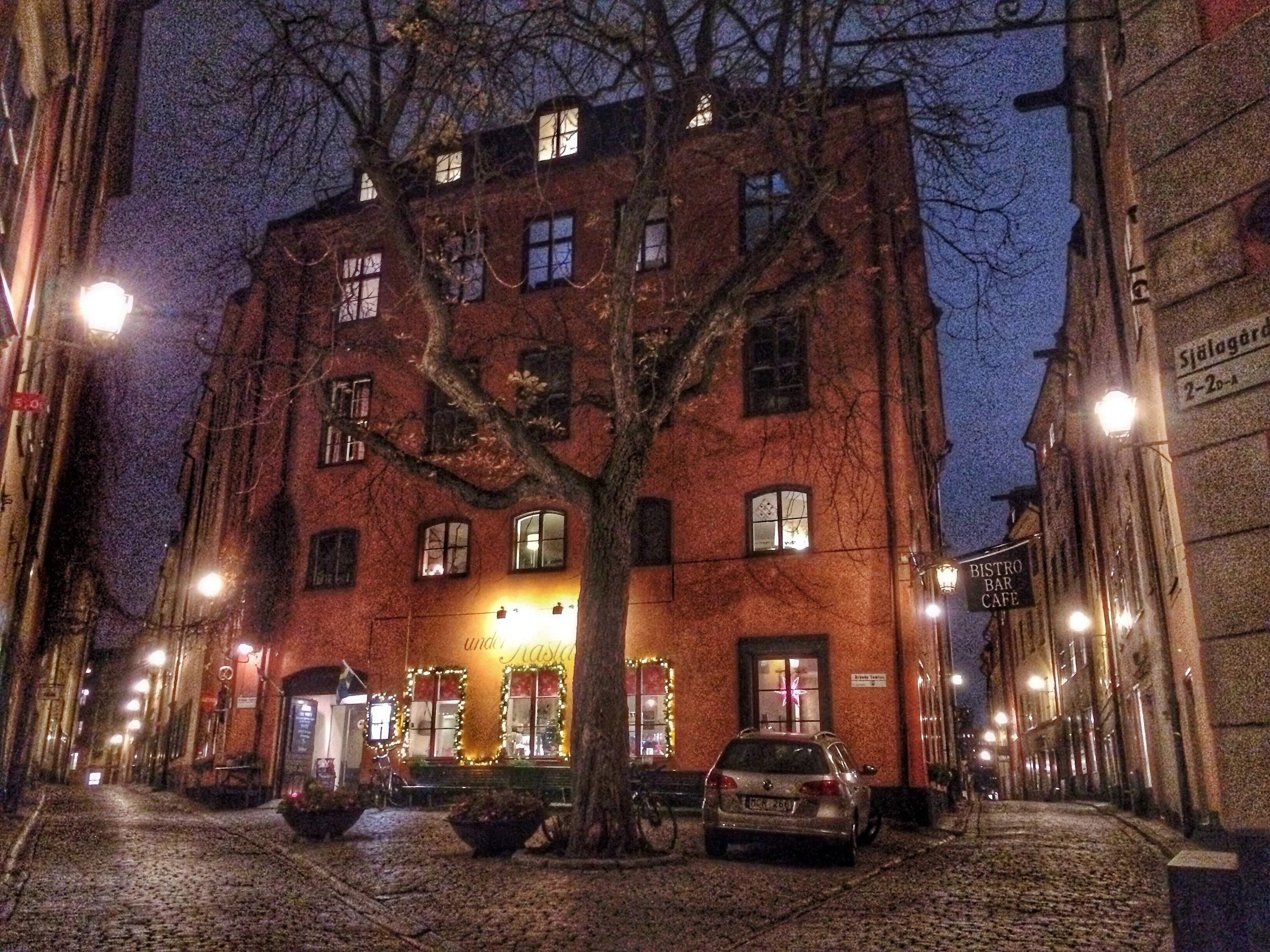 The outside of the Castanea Hostel in Stockholm