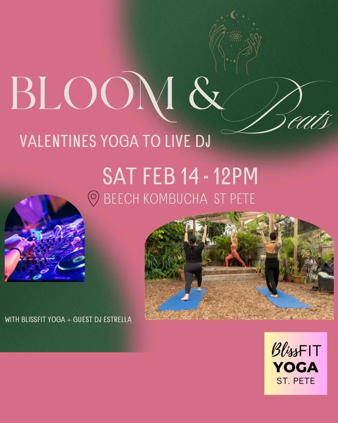 Bloom & Beats Valentine’s Day Yoga & Live DJ
