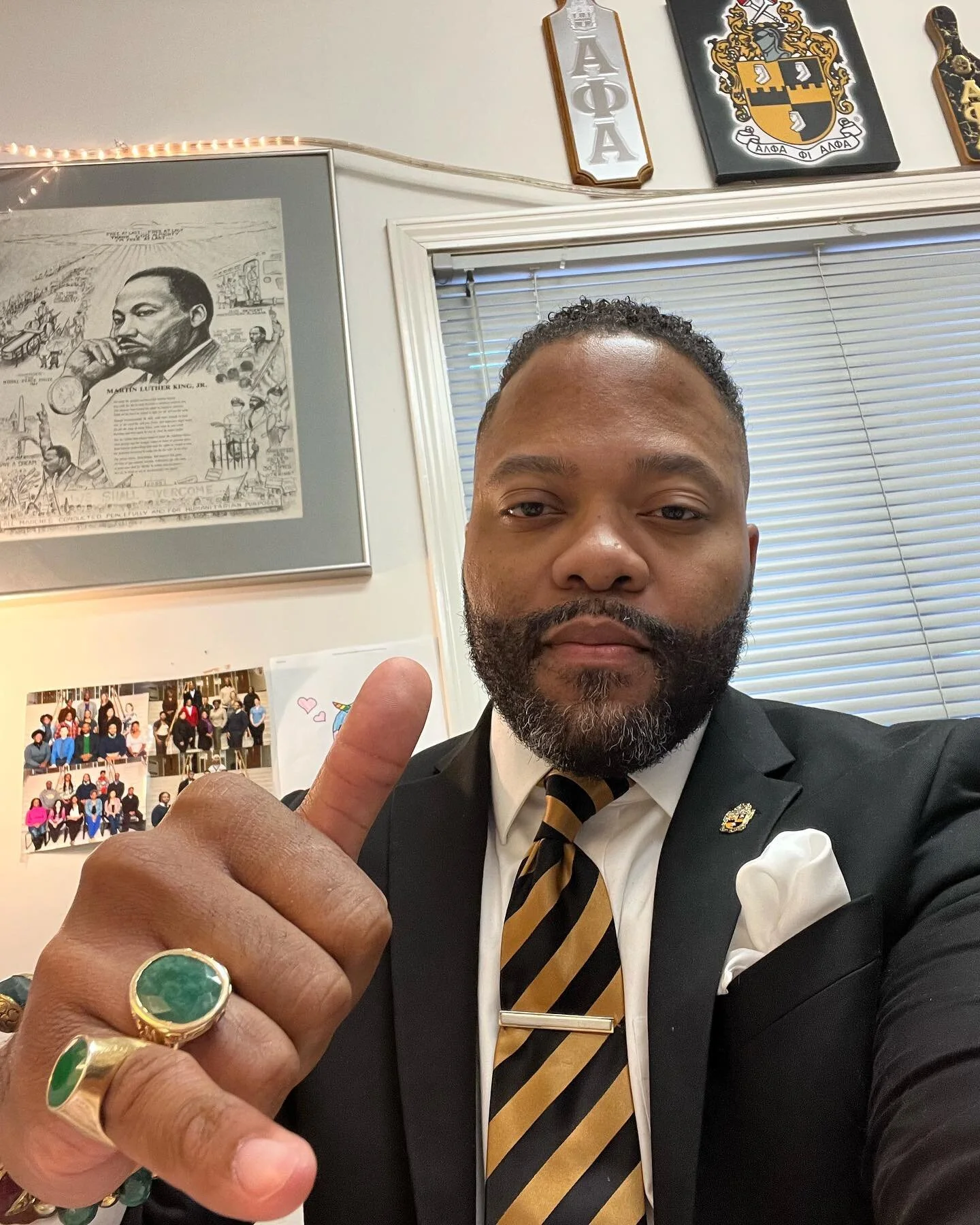 Jewel years in! I truly am humbled and honored to be a worthy part of nobel  APhiA.  Mu Alpha Lambda Chapter, A.S. Phive Phaces of G.R.I.E.F.  3/21/2015 10:51:57pm. #alphaphialpha #alphaphialphafraternityinc #alpha  #neo #greeklife #proudbro #brother