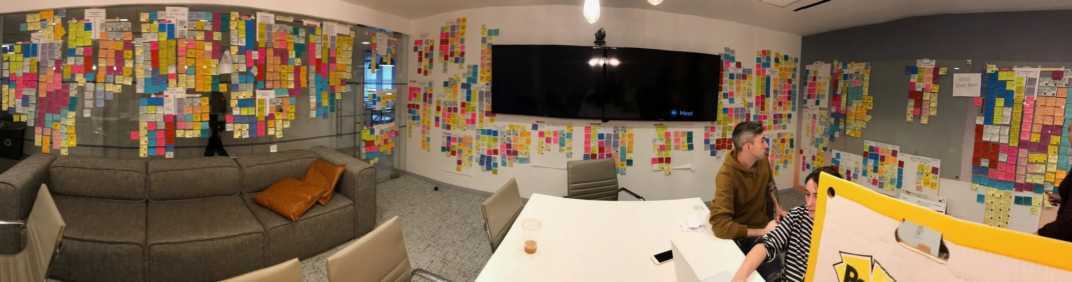 Taking over the largest meeting room at ClassPass for the better part of a week.