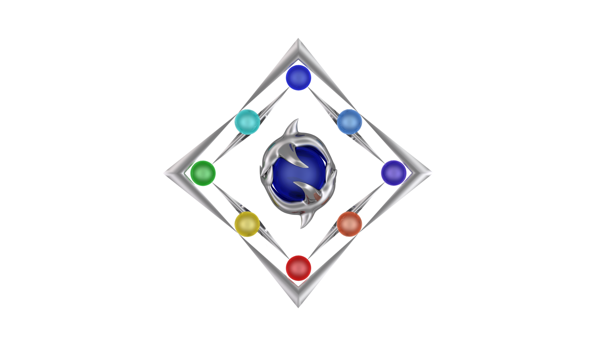 The logo for the series is called the diamond of elemental balance.