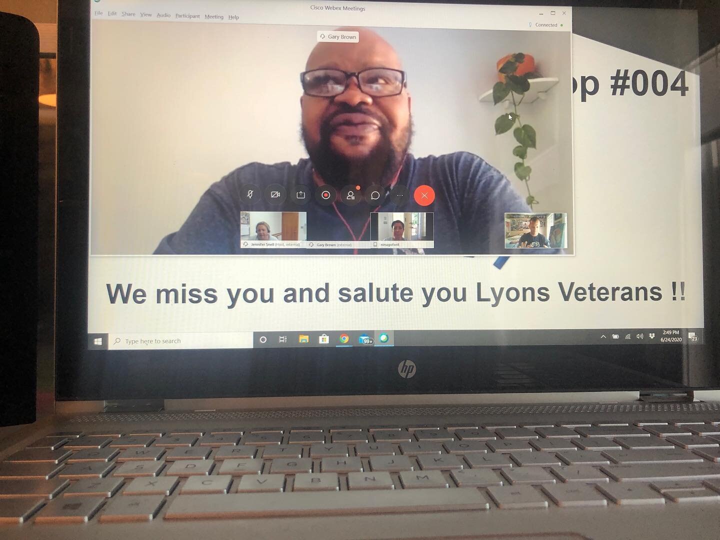 We hosted  Virtual Wellness Workshop #4 for our NJ VA at Lyons. We made ourselves available for anyone there who needed to connect. I want to thank our team for checking in and seeing some smiles! Thank you everyone who made today so special.  We wil