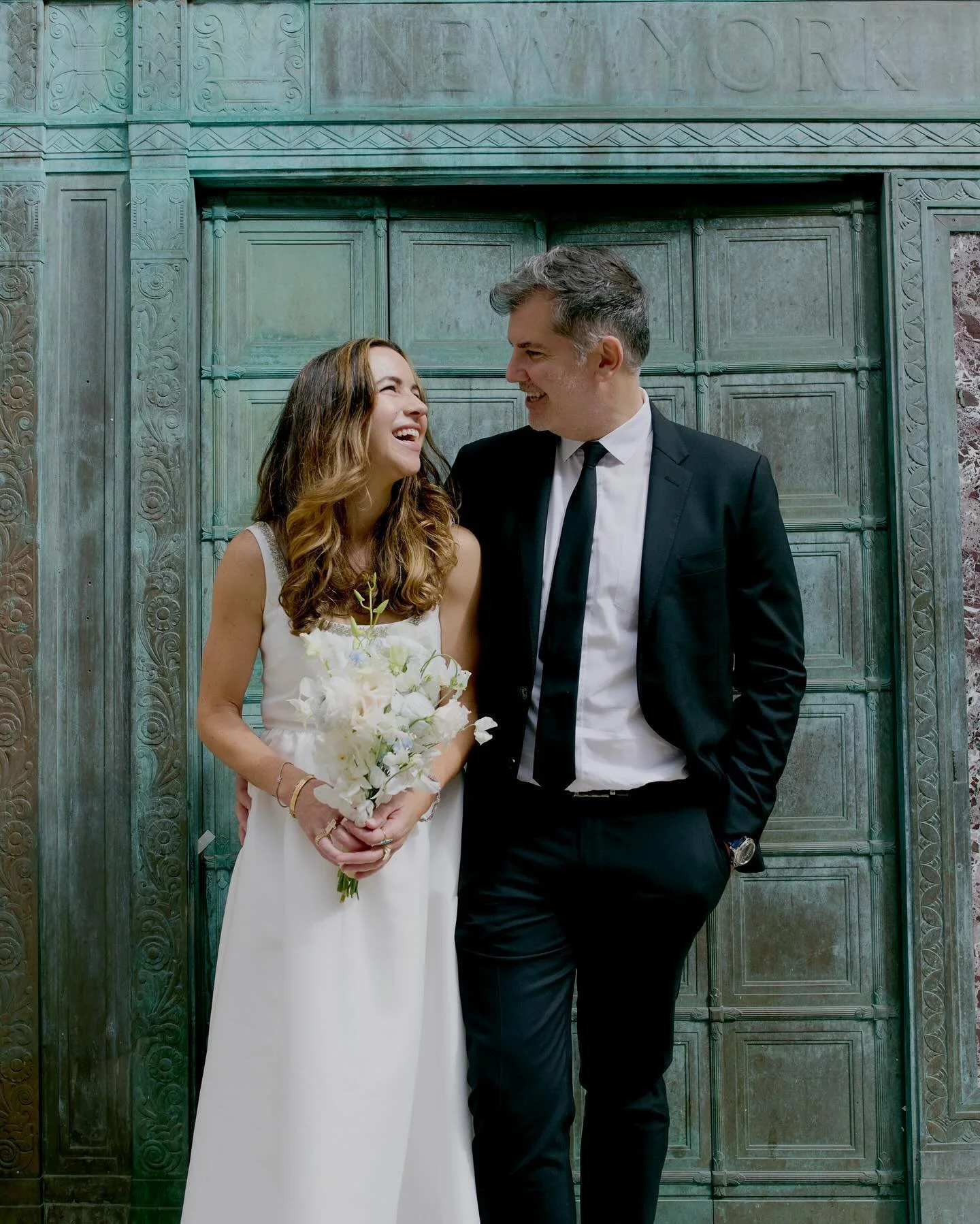 about a month ago, we did the damn thing and went down to city hall. @mikeburan i&rsquo;m so happy i said yes to you over a decade ago. now we share two amazing humans and a rotund doggo. 🖤🖤🖤

special thanks to mayor adams for getting indicted on 