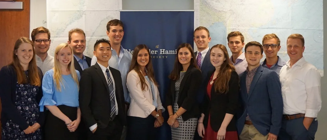 Chapter officers meet with Lieutenant General (Ret.) H.R. McMaster at the 2018 Reagan National Defense Forum.