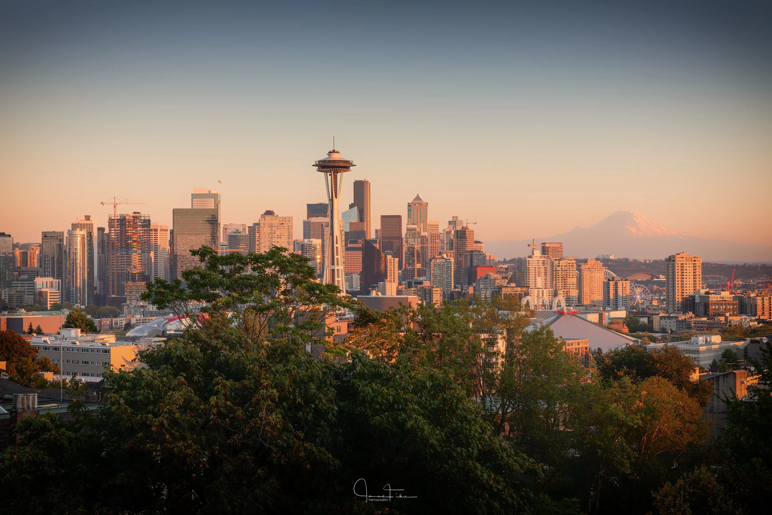 Seattle Skyline with Mount Rainier