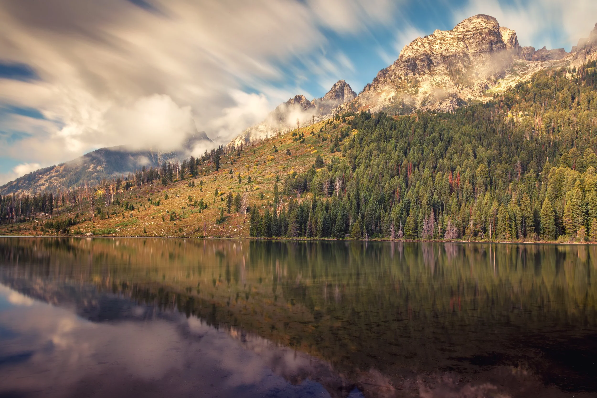 Morning at Jenny Lake

 

 Jenny Lake sits at the base of the Teton Range in Grand Teton National Park, Wyoming. The lake is one of the park’s central scenic and recreational destinations. 