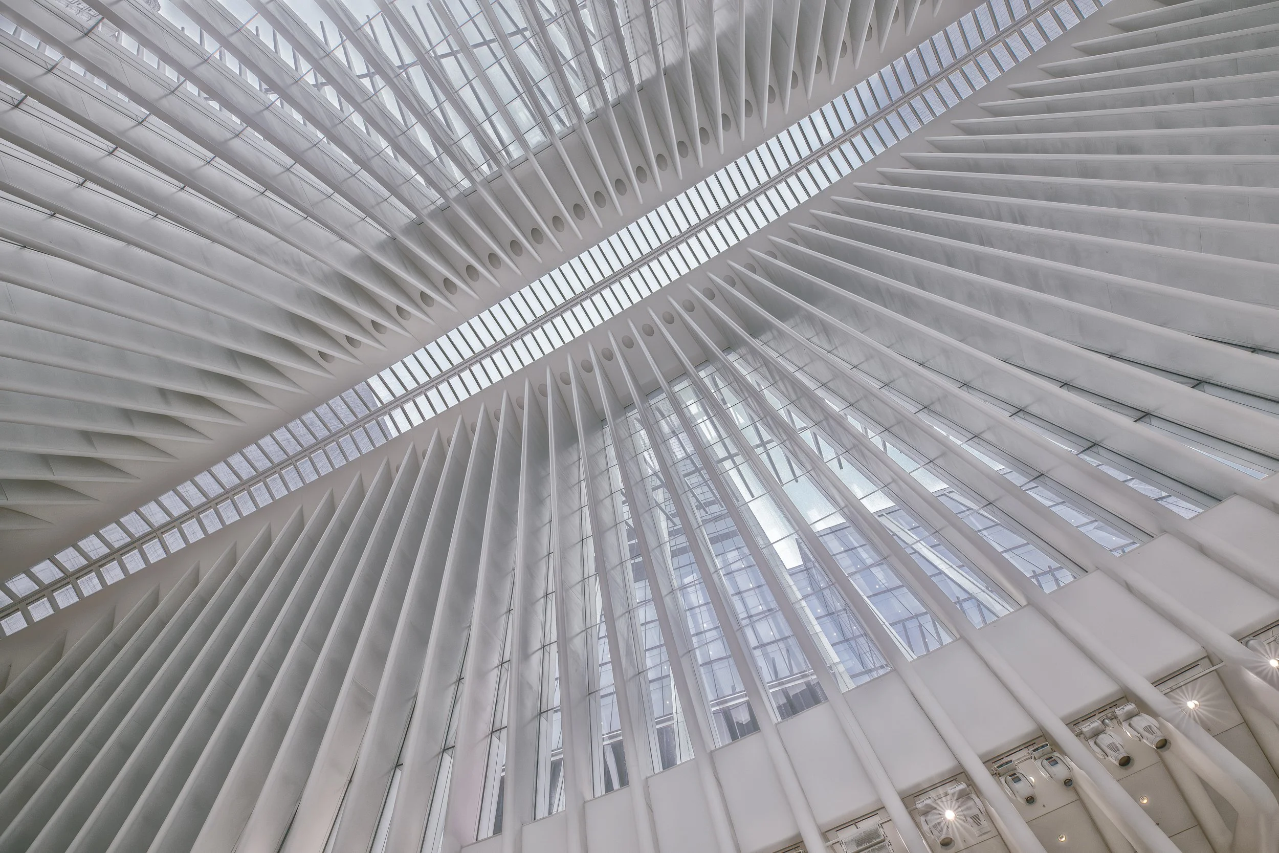 Oculus Interior Study

 

 The Oculus is the central hall of the World Trade Center Transportation Hub in Lower Manhattan. Its white structural ribs and glass roof form one of the most recognizable contemporary interiors at the World Trade Center sit