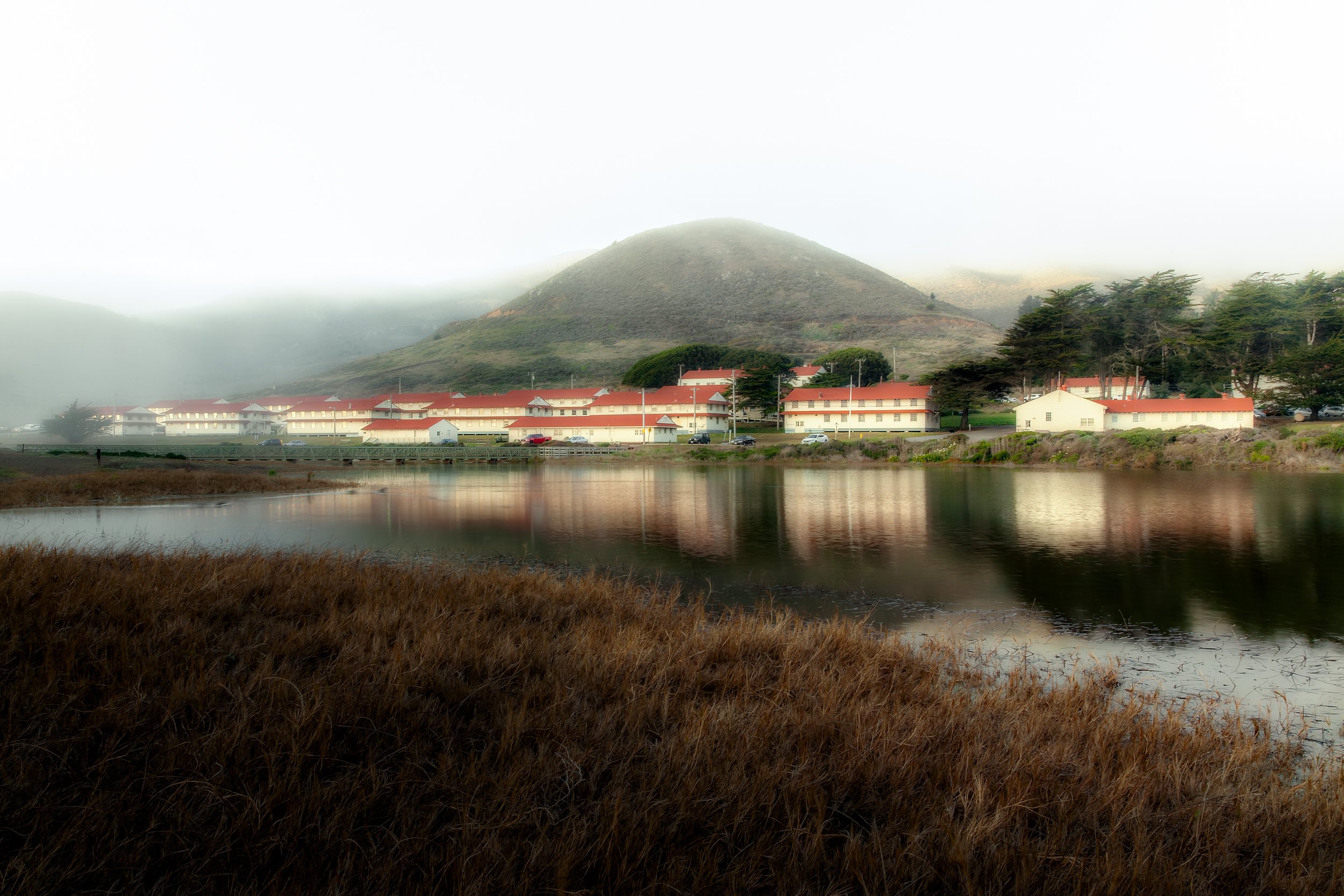 Fort Cronkhite Lagoon

 

 Fort Cronkhite sits in the Marin Headlands near Rodeo Beach and Rodeo Lagoon. The former military post is now part of Golden Gate National Recreation Area. 