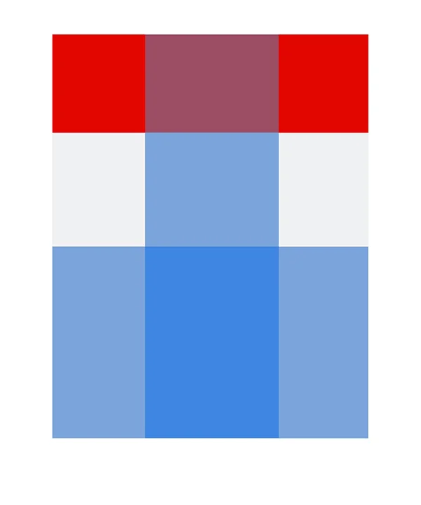 PICNIC BLUE THROUGH BLUE AND RED